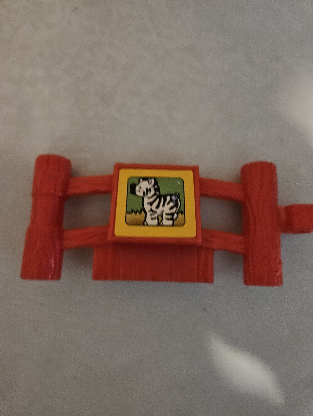 🧡3/$15 Fisher-Price Little People Red Fence Zebra Replacement Piece